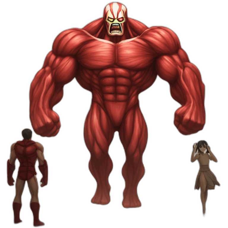 colossal titan vs livai emoji