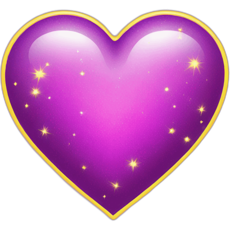 pink-and-purple-heart-with-yellow-sparkles emoji