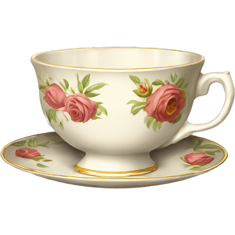 Old-fashioned tea cup emoji