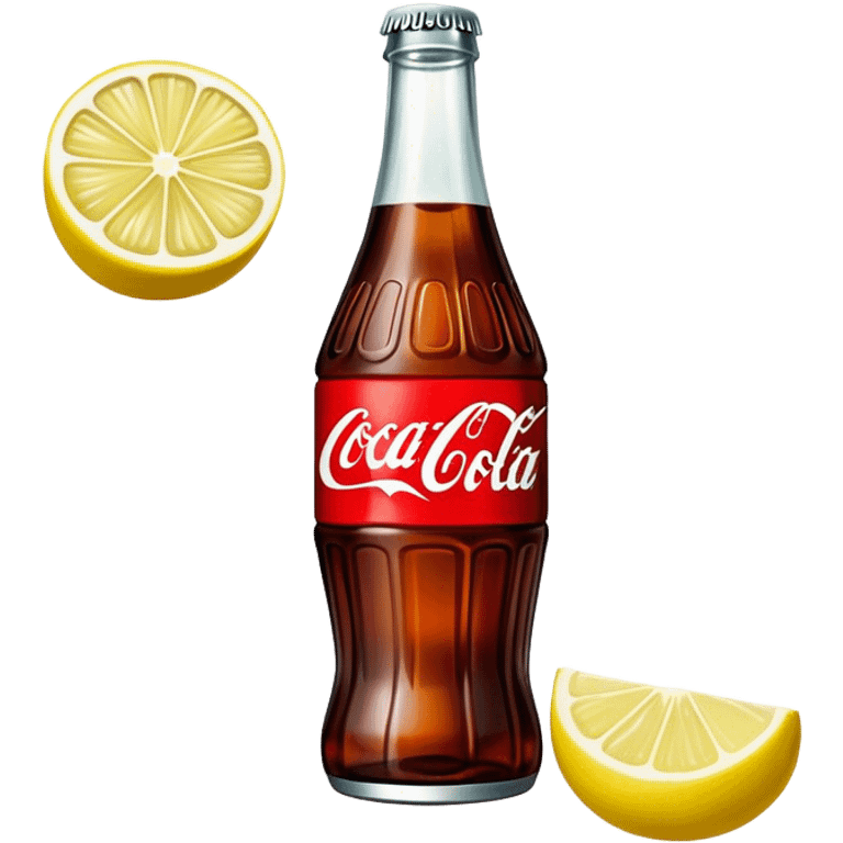 coca cola with lemon emoji