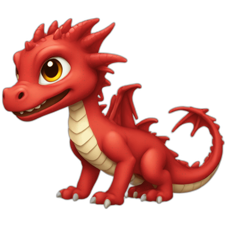 litle dragon red 2d emoji