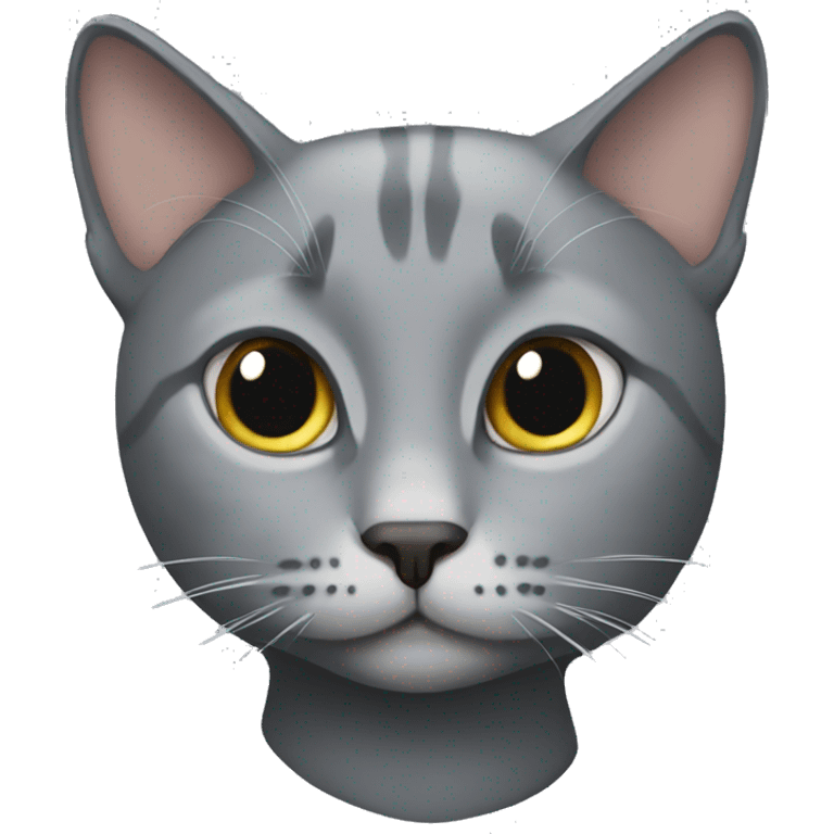 Gray cat emoji