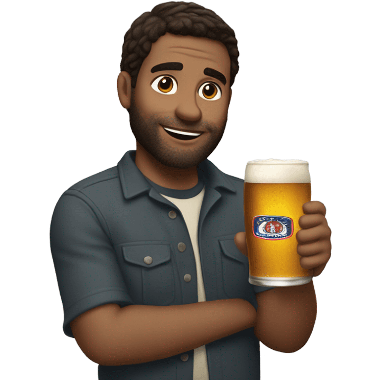 Bucky Irving with a beer emoji