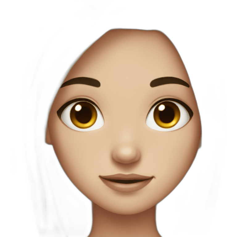 girl with black hair and lots of freckles emoji