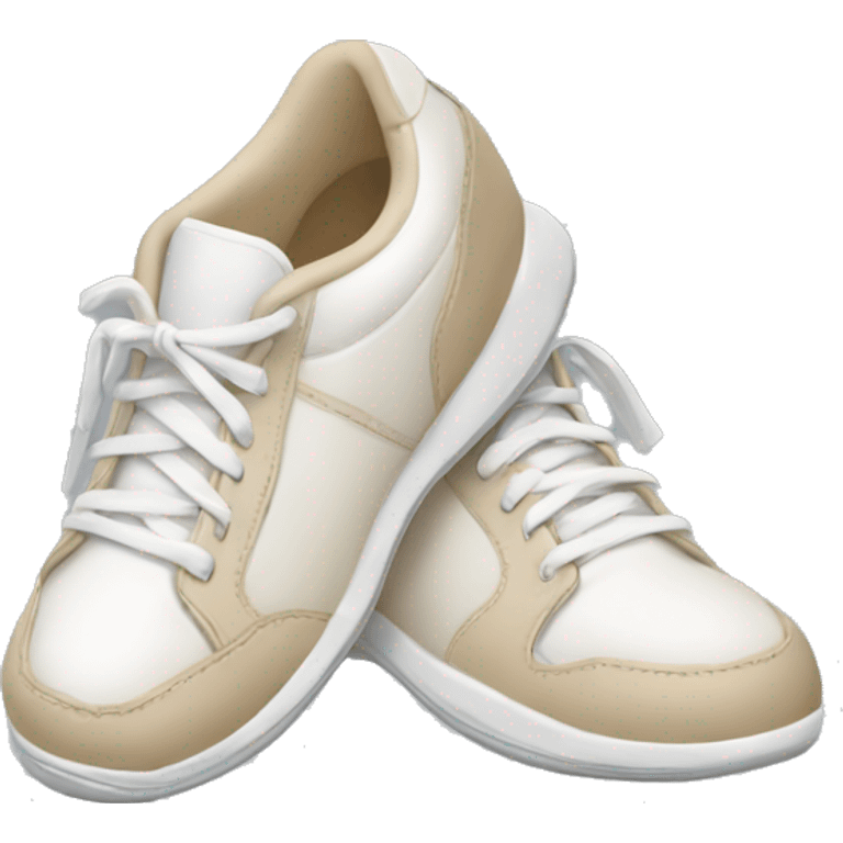 white and beige tennis shoes emoji