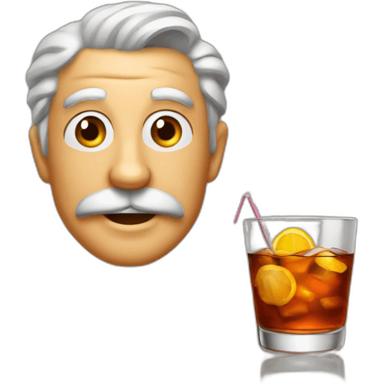 Old fashioned cocktail emoji