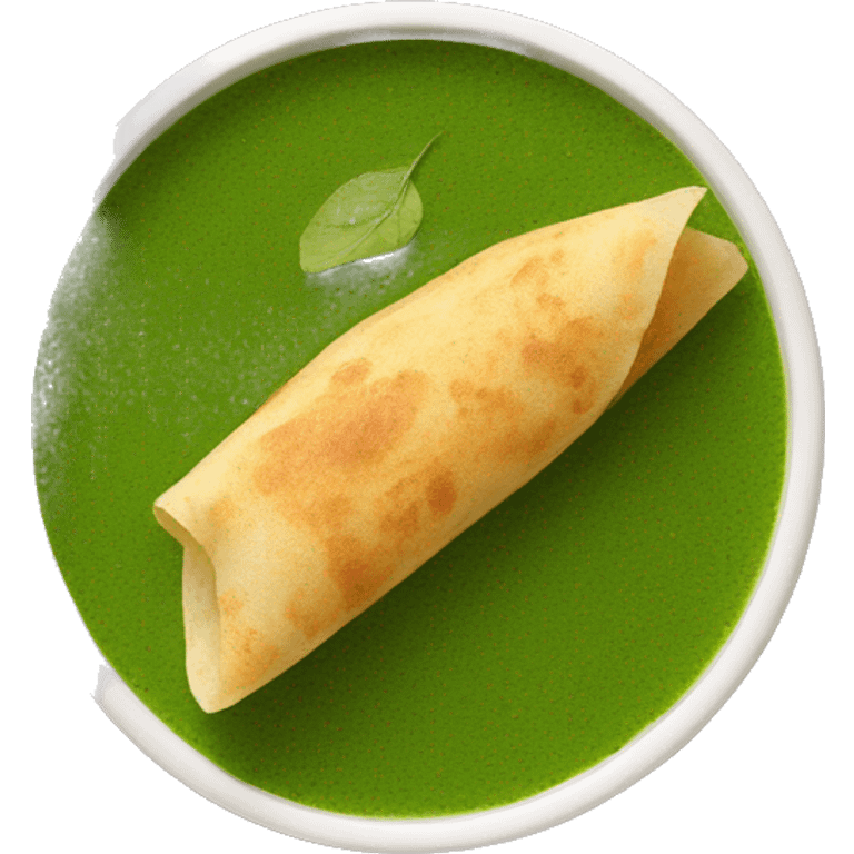 leaf dosa chutney emoji