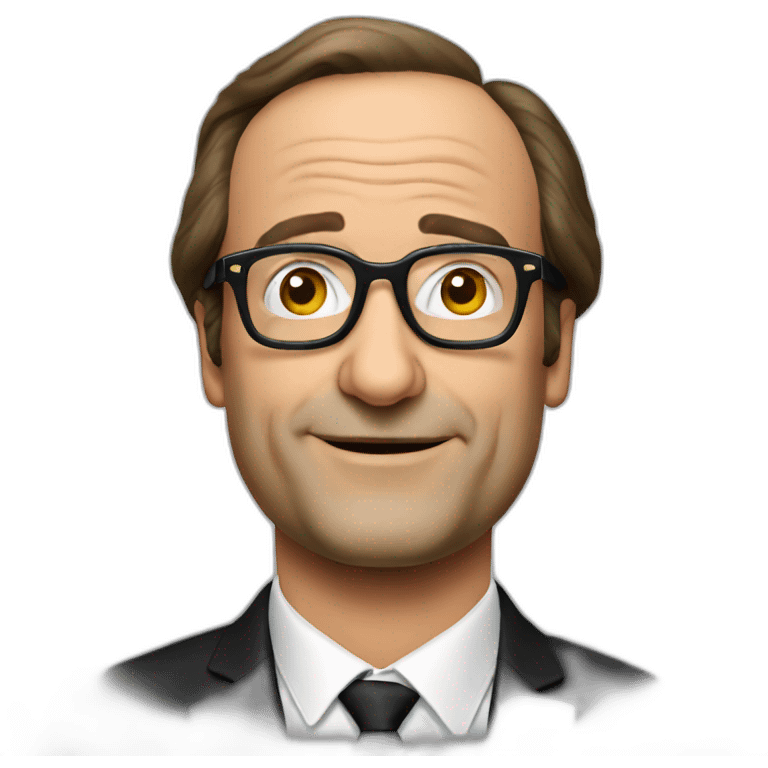 François Hollande hipster  emoji