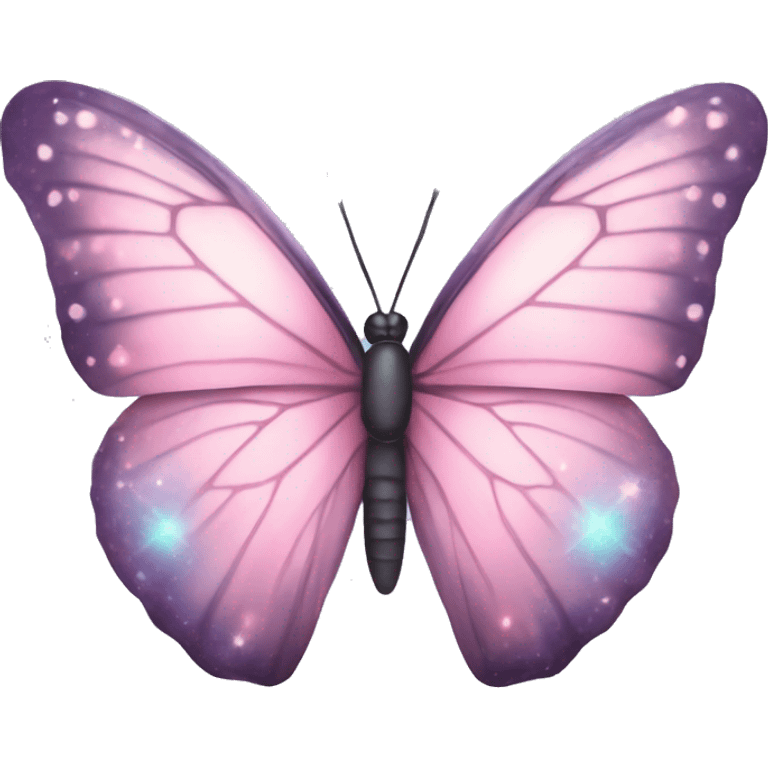 pastel pink galaxy butterfly emoji