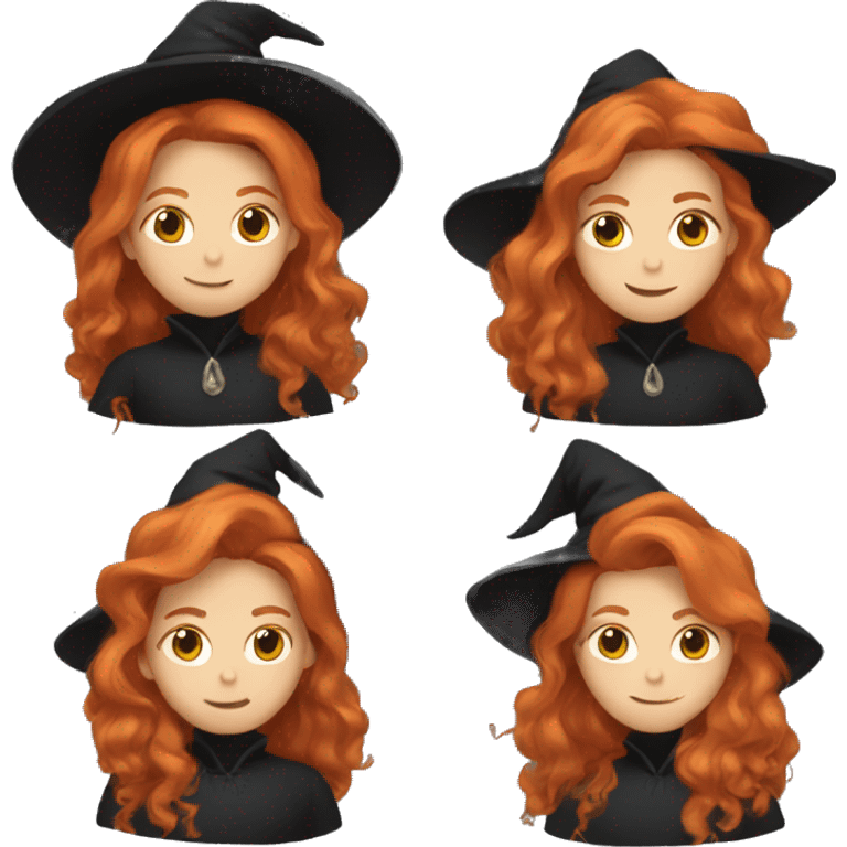 A witch with ginger hair  emoji