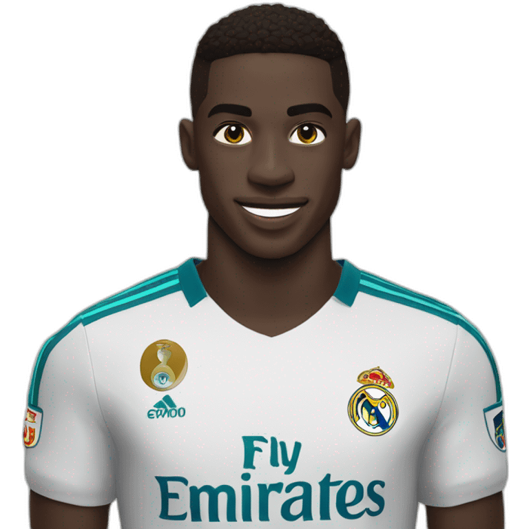 Vinicius avev un maillot du real Madrid emoji