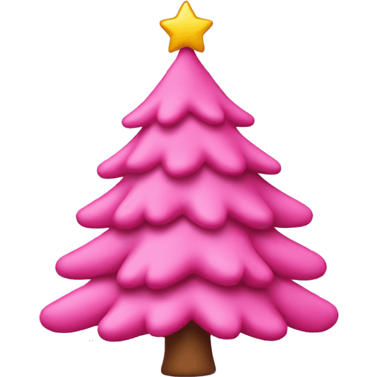 pink chirstmas tree emoji