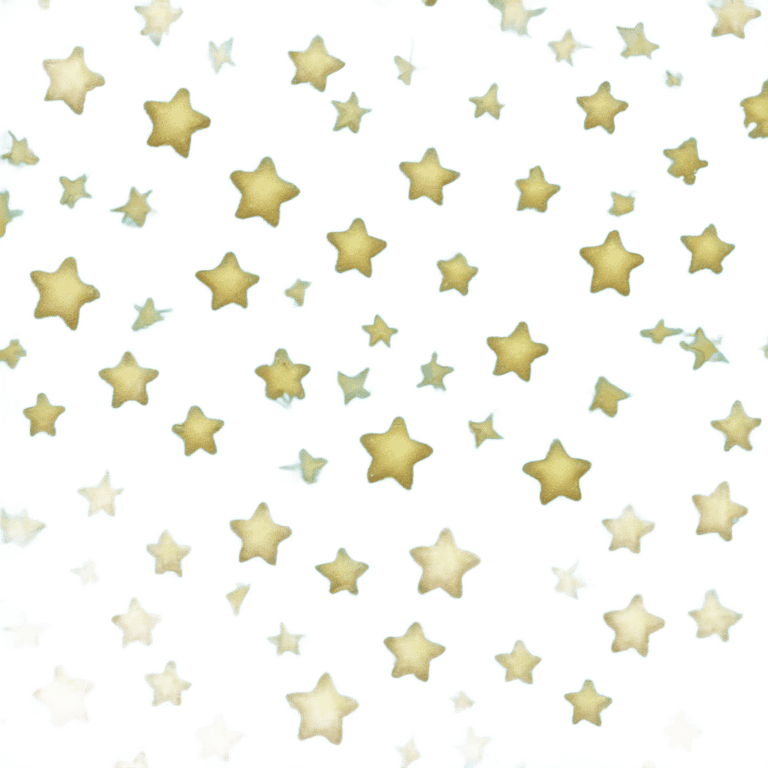 Light Blue glitter stars emoji