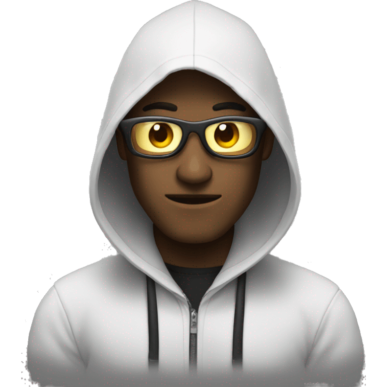 hacker using computer emoji