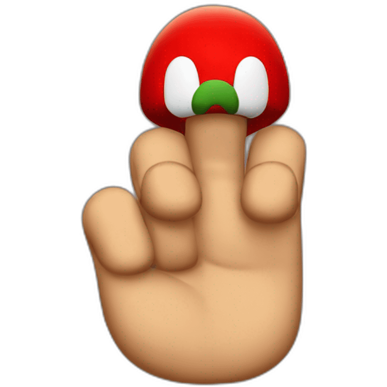 Mario finger emoji