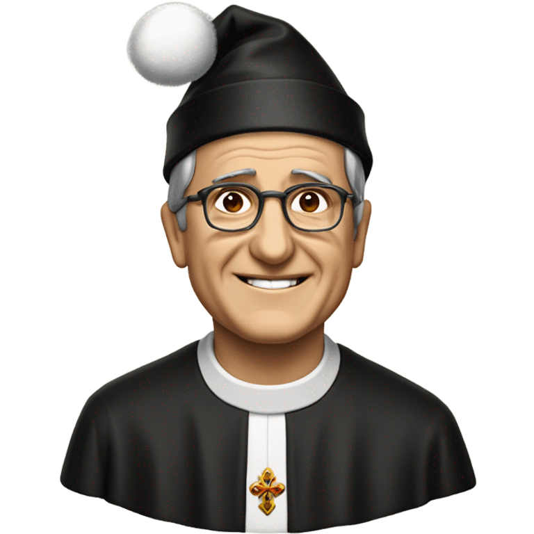 Saint Josemaria Escrivá with a Santa Claus hat. emoji