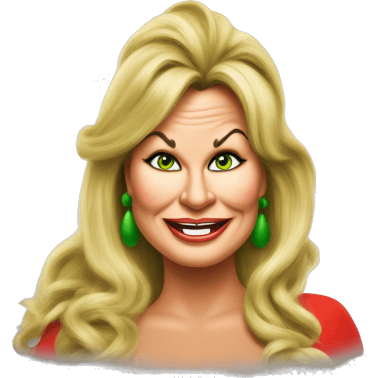 Jennifer coolidge as grinch emoji