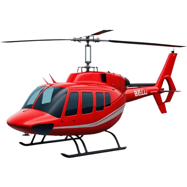 Bell 206 - Bell Helicopter (Model Year: 2021) (Iconic colour: Red) emoji