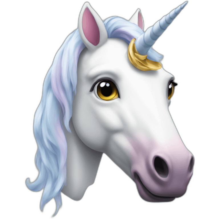 unicorn with dollar eyes emoji