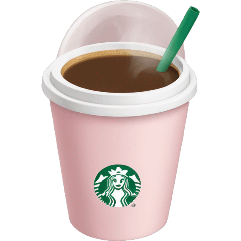 Light pink coffee Starbucks  emoji