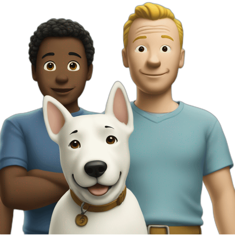 Tintin and milou emoji