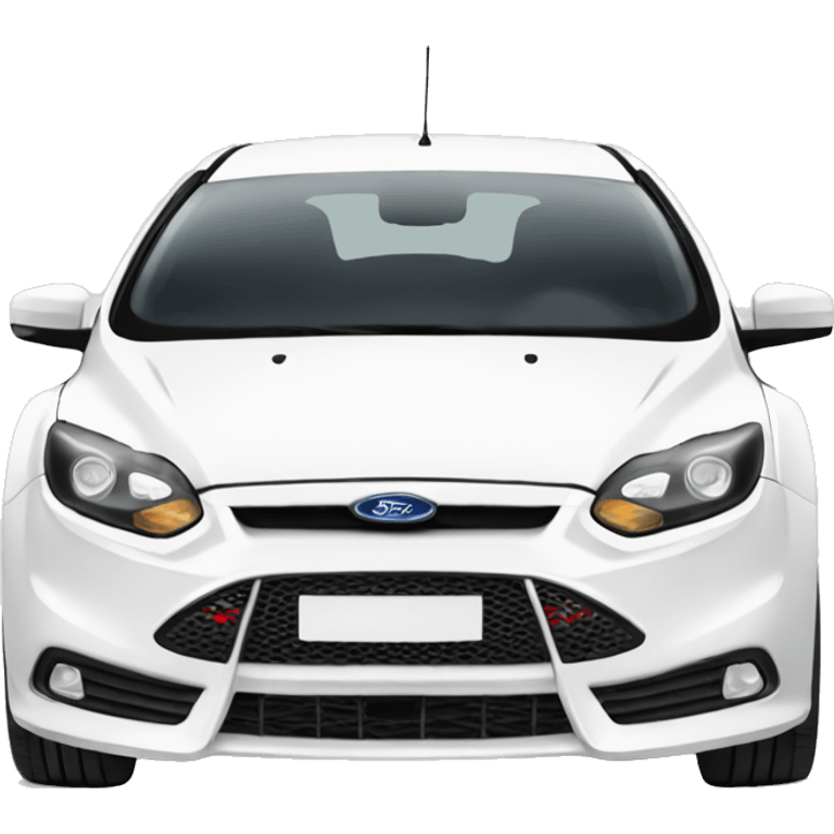 White ford focus st  emoji