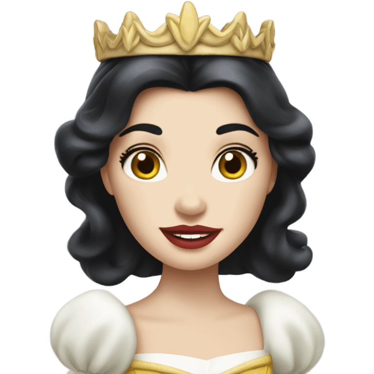 disney snow white as a white princess emoji