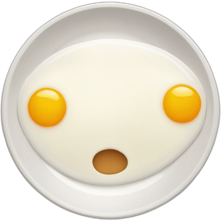 plate with egg emoji