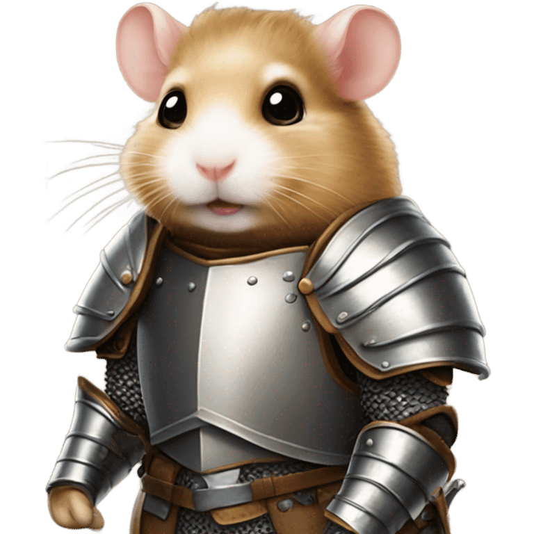 Hamster in knight’s armor emoji