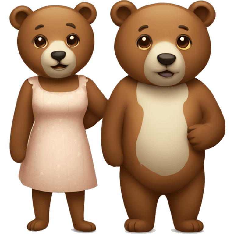 bear animal couple emoji