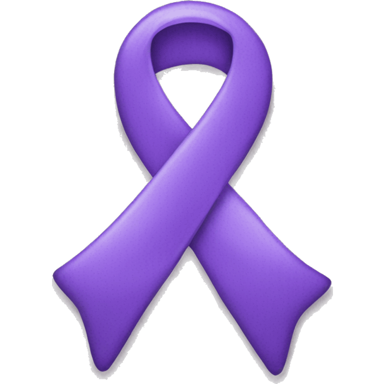 Lavender cancer ribbon emoji