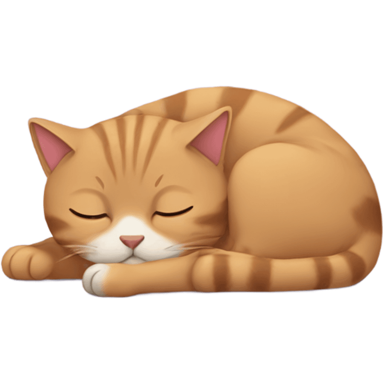 Cat snoozing emoji