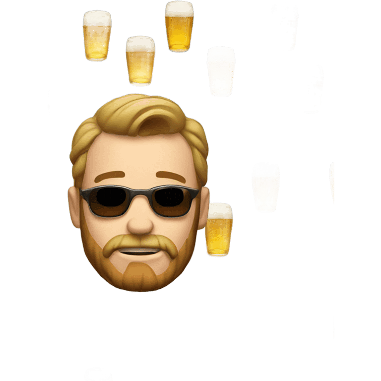 Redneck with a beer emoji