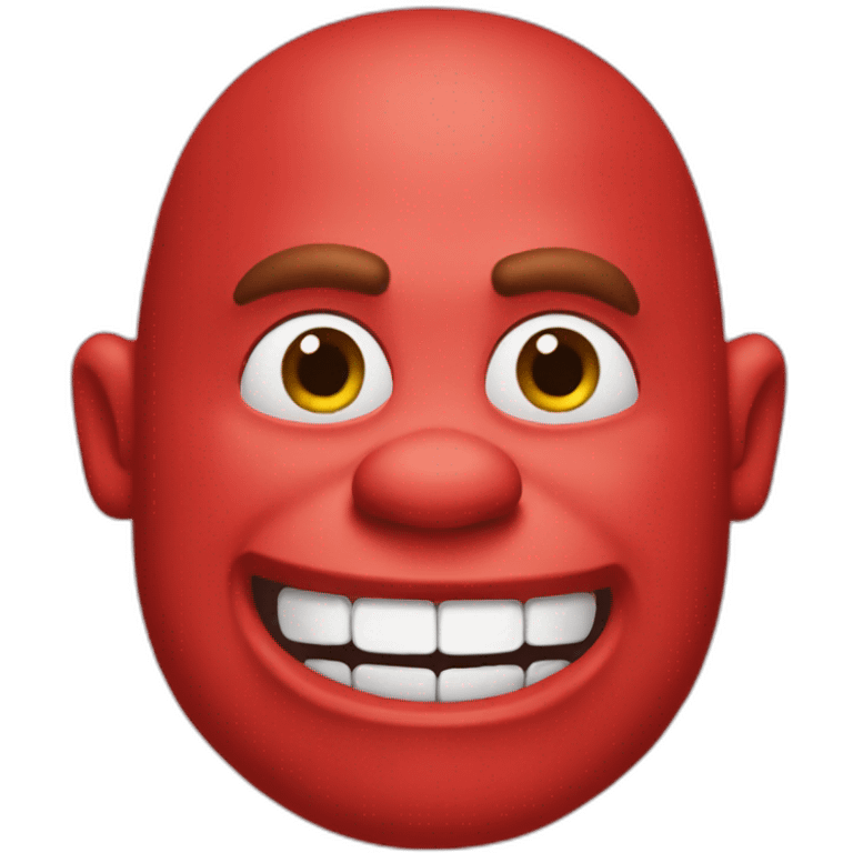 red-shrek emoji