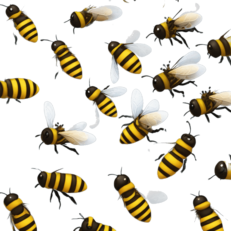 Seventeen swarms of bees flying into a hairbrush that's breaking the differentiation of natural laws and physics as it condescended into a space time continuum  emoji