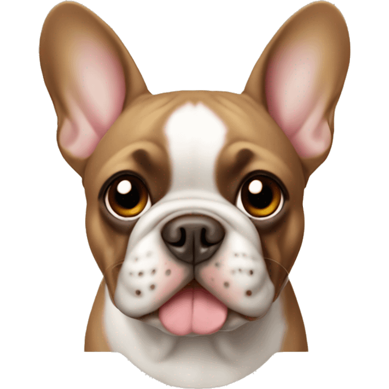 french bulldog brown  emoji