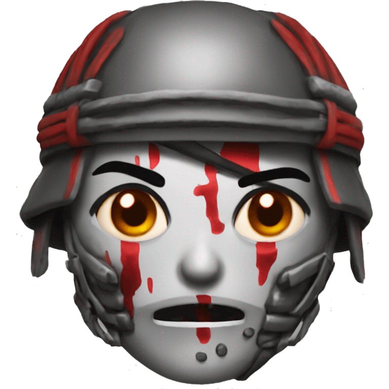 Zombie red samouraï  emoji