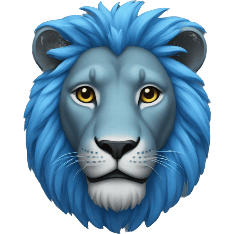 Blue lion  emoji