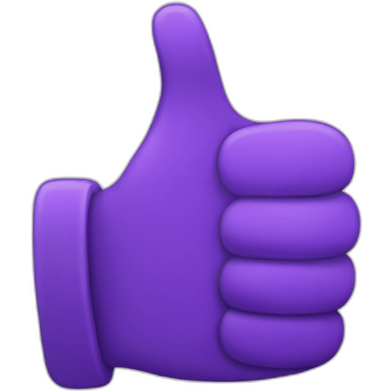 purple thumbs up emoji