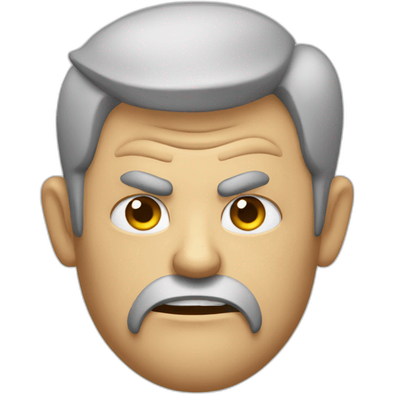 A man angry about taxation emoji