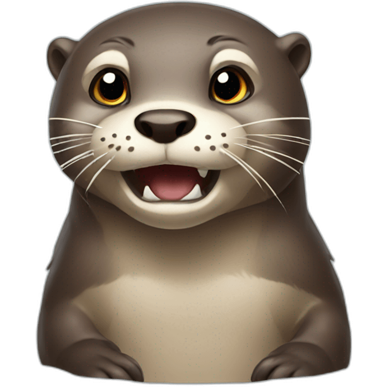 otter angry emoji