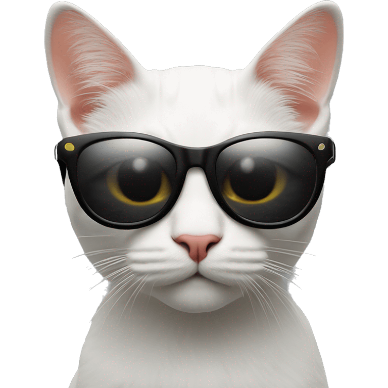 Y2K  Sports Sunglasses front view cat e ye emoji