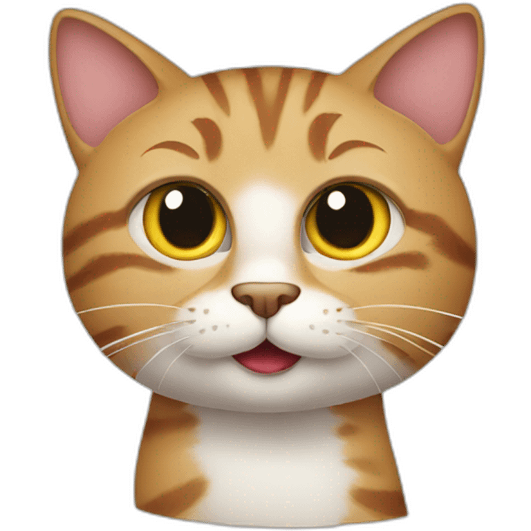 Funny cat emoji