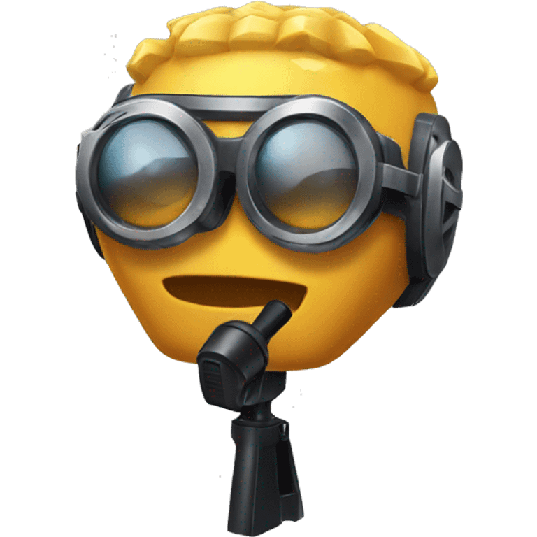 Free fire diamond with microphones emoji