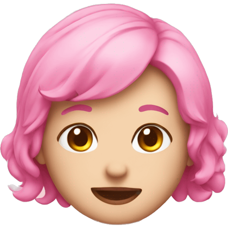 Cute pink  emoji