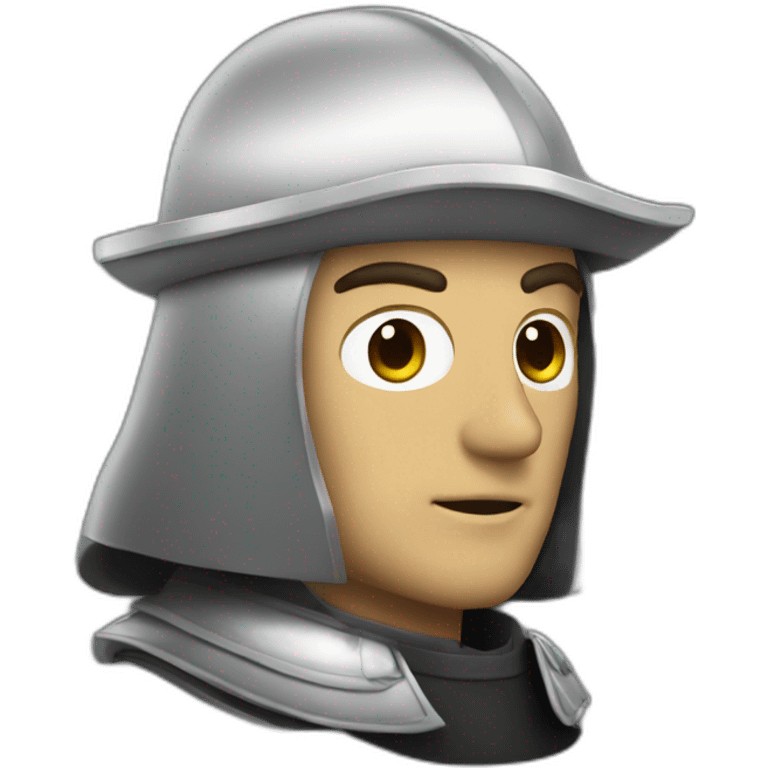 Chevalier noir emoji