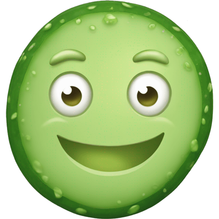 Smiley weating cucumbers emoji