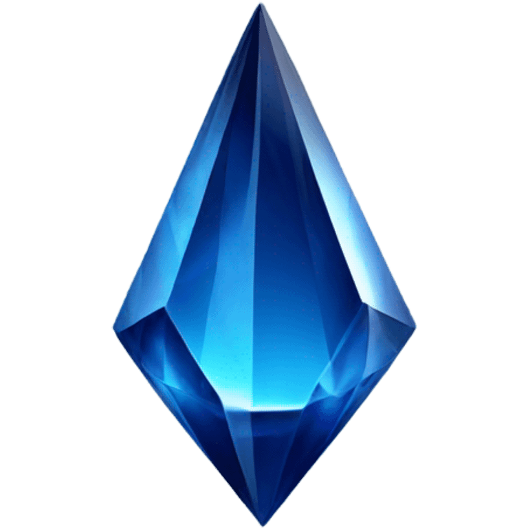 Dark blue crystal  emoji