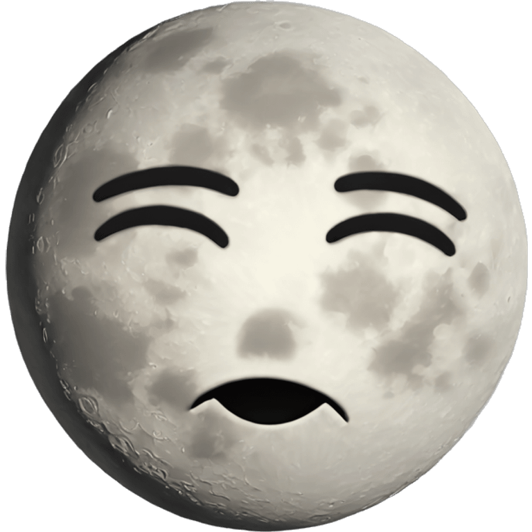 Moon face with kiss  emoji