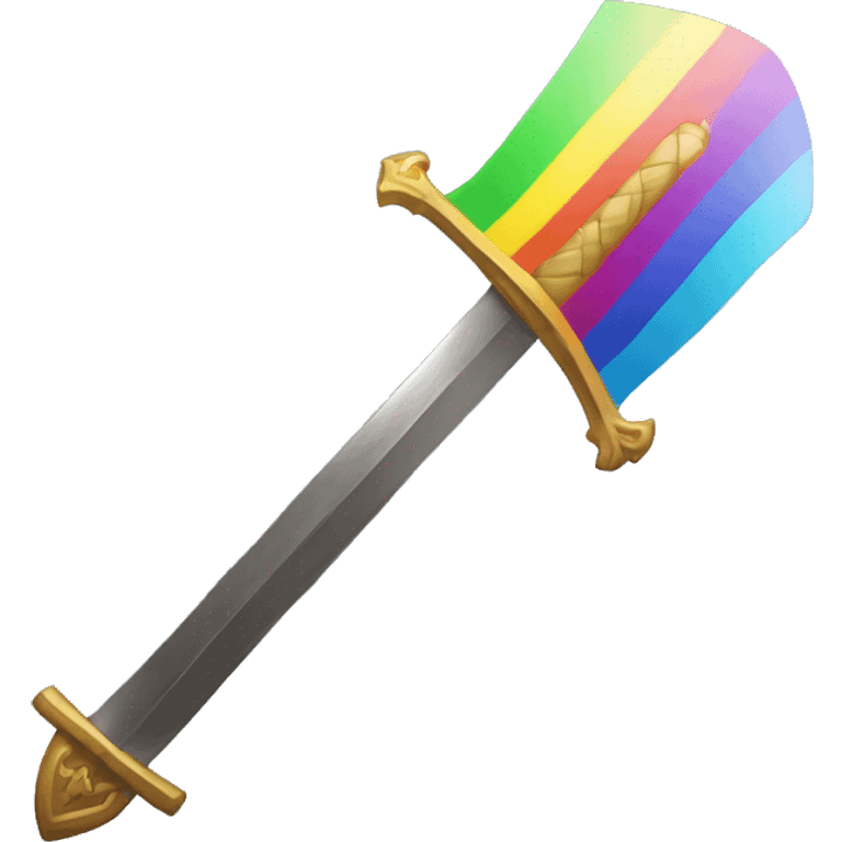 rainbow sword  emoji